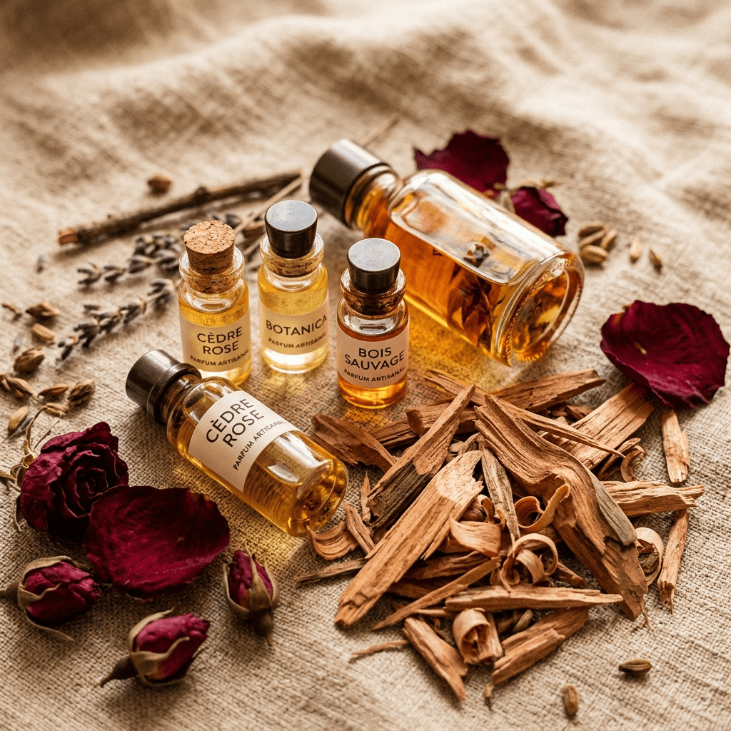 Artisanal perfume creation process